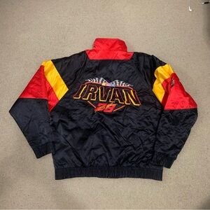 Vintage 90s Nutmeg Ernie Irvan NASCAR Racing Colorblock Jacket Men’s Size Large